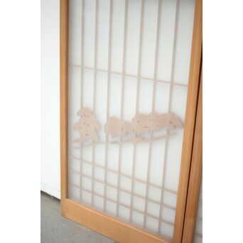 三保の松原 富士 ガラス入書院 2枚1組　R0154 