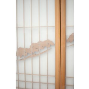 三保の松原 富士 ガラス入書院 2枚1組　R0154 