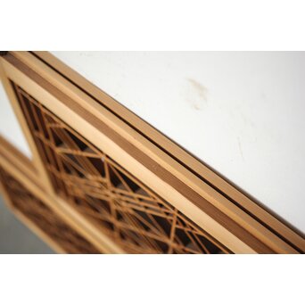 片身替 小型組子天袋引戸 4枚1組　R0155 