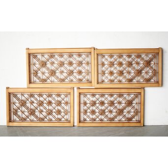 片身替 小型組子天袋引戸 4枚1組　R0155