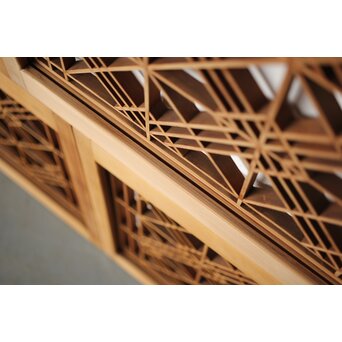 片身替 小型組子天袋引戸 4枚1組　R0155 