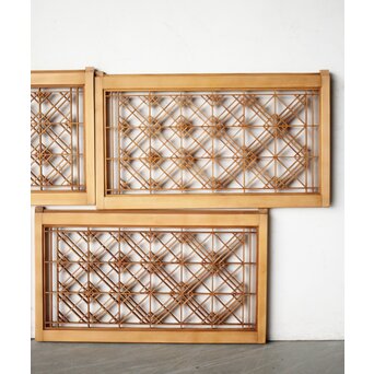 片身替 小型組子天袋引戸 4枚1組　R0155 