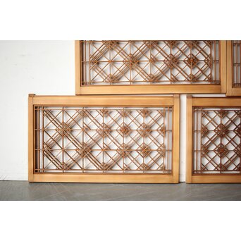 片身替 小型組子天袋引戸 4枚1組　R0155 