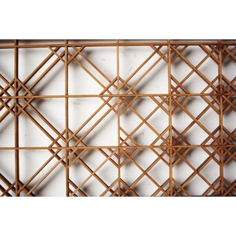 片身替 中型組子天袋引戸 4枚1組　R0156 