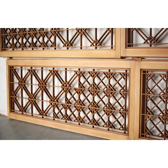 片身替 中型組子天袋引戸 4枚1組　R0156 