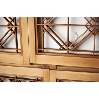 片身替 中型組子天袋引戸 4枚1組　R0156 