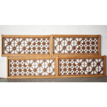 片身替 中型組子天袋引戸 4枚1組　R0156 