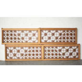 片身替 中型組子天袋引戸 4枚1組　R0156