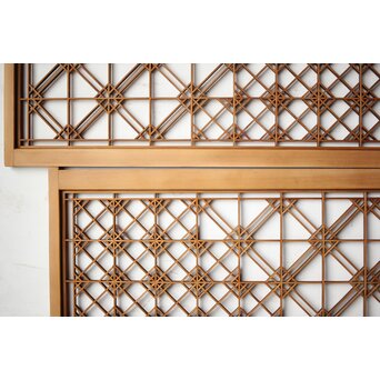 片身替 中型組子天袋引戸 4枚1組　R0156 