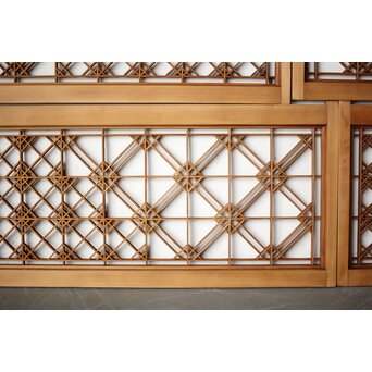 片身替 中型組子天袋引戸 4枚1組　R0156 