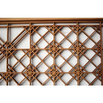 片身替 中型組子天袋引戸 4枚1組　R0156 