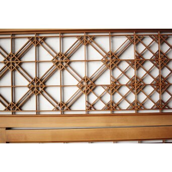 片身替 中型組子天袋引戸 4枚1組　R0156 