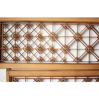 片身替 中型組子天袋引戸 4枚1組　R0156 