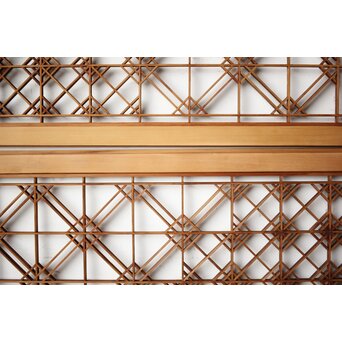 片身替 中型組子天袋引戸 4枚1組　R0156 