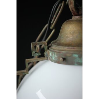 緑色ダイアガラス アールデコ照明　A007 