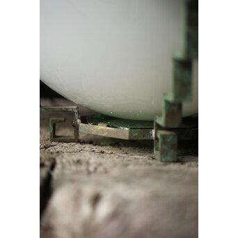 緑色ダイアガラス アールデコ照明　A007 