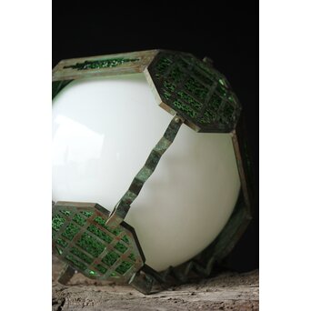 緑色ダイアガラス アールデコ照明　A007 