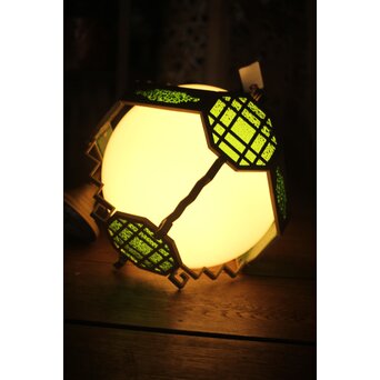 緑色ダイアガラス アールデコ照明　A007 