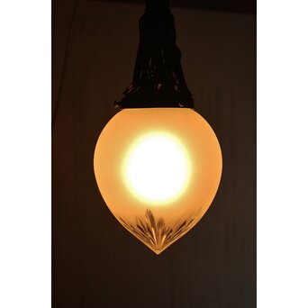 雫型 切子電笠照明　A009 