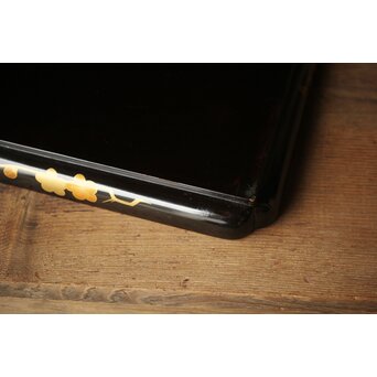 枝梅蒔絵 時代香盆　Q294 