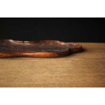 時代 桑蓮煎茶盆　X340 