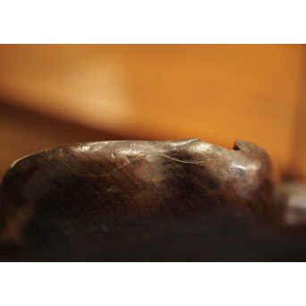 時代 桑蓮煎茶盆　X340 