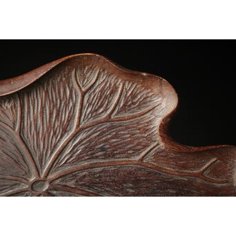 時代 桑蓮煎茶盆　X340 