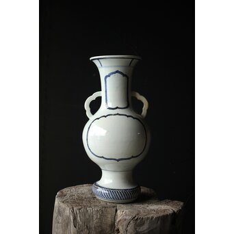 未完 絵付前 ひしゃげ古伊万里大花瓶　P328 