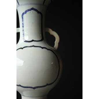 未完 絵付前 ひしゃげ古伊万里大花瓶　P328 