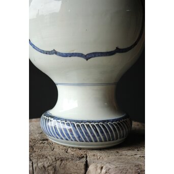 未完 絵付前 ひしゃげ古伊万里大花瓶　P328 