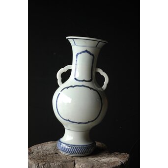 未完 絵付前 ひしゃげ古伊万里大花瓶　P328