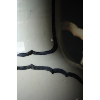 未完 絵付前 ひしゃげ古伊万里大花瓶　P328 