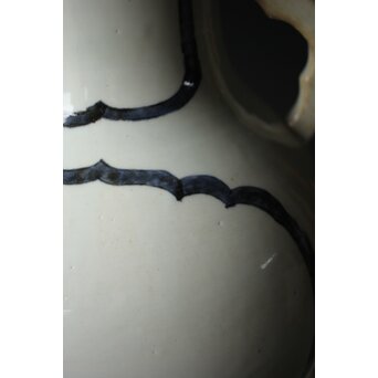 未完 絵付前 ひしゃげ古伊万里大花瓶　P328 