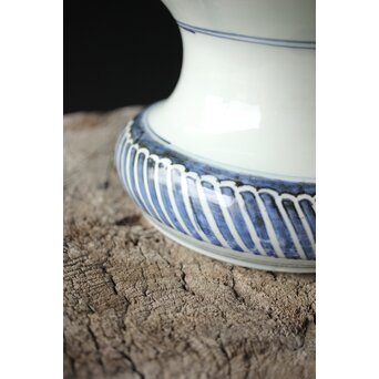 未完 絵付前 ひしゃげ古伊万里大花瓶　P328 