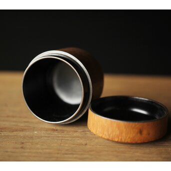 黒田正玄作 竹根茶入/中次　U276 