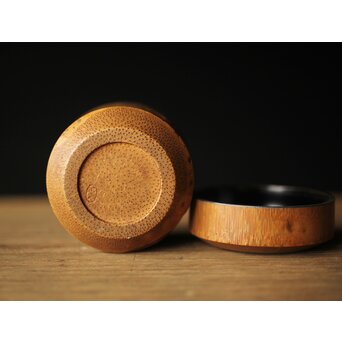 黒田正玄作 竹根茶入/中次　U276 