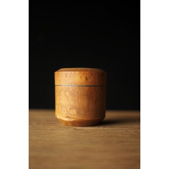 黒田正玄作 竹根茶入/中次　U276