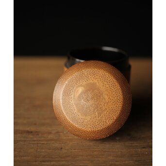 黒田正玄作 竹根茶入/中次　U276 