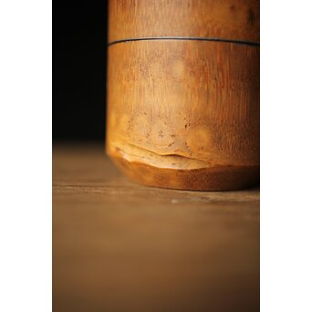 黒田正玄作 竹根茶入/中次　U276 