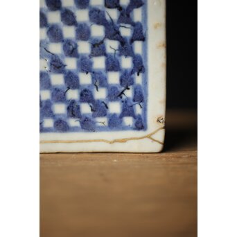 染付市松 青花小花瓶 茶入　P330 