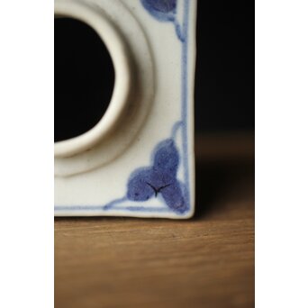 染付市松 青花小花瓶 茶入　P330 