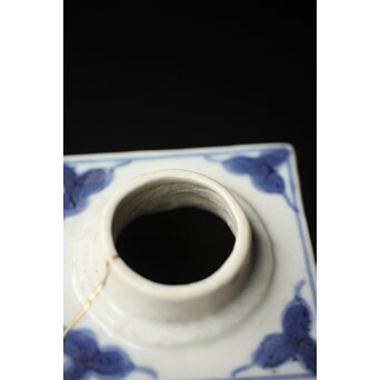 染付市松 青花小花瓶 茶入　P330 