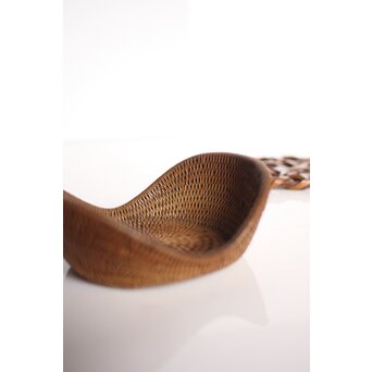 時代竹工芸 茶銚敷/急須盆/瓶座 一式　U277 