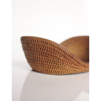 時代竹工芸 茶銚敷/急須盆/瓶座 一式　U277 