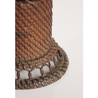 時代竹工芸 網代茶巾筒/杓立　U278 