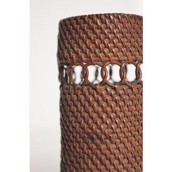 時代竹工芸 網代茶巾筒/杓立　U278 