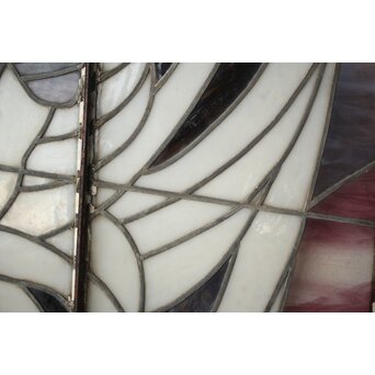 鉄枠 ステンドグラス　Y034Y 