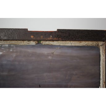 鉄枠 ステンドグラス　Y034Y 