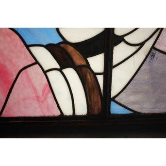 鉄枠 ステンドグラス　Y035YD 