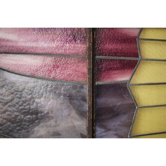 鉄枠 ステンドグラス　Y035YD 